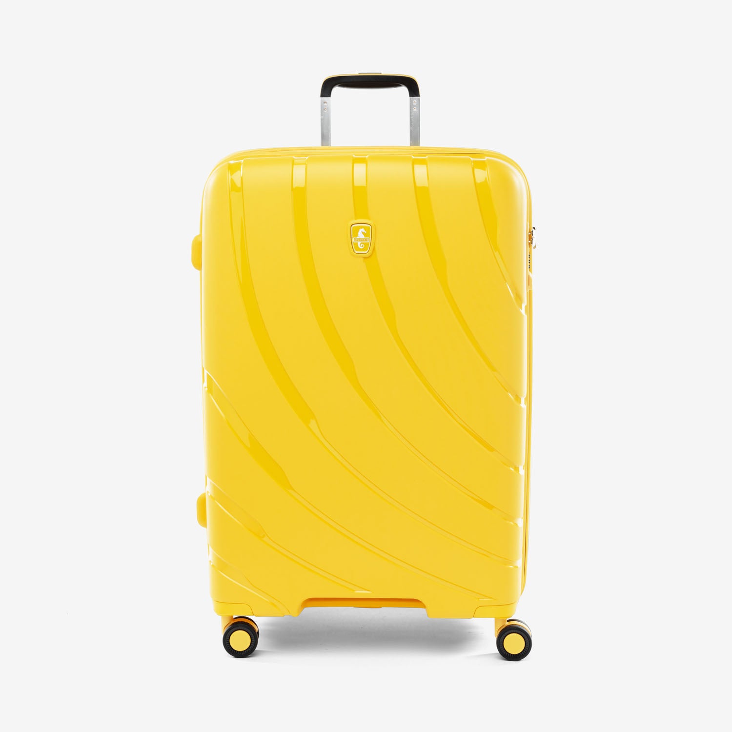 Convertible Medium to Large Checked Expandable Hardside Spinner - Sunshine Yellow