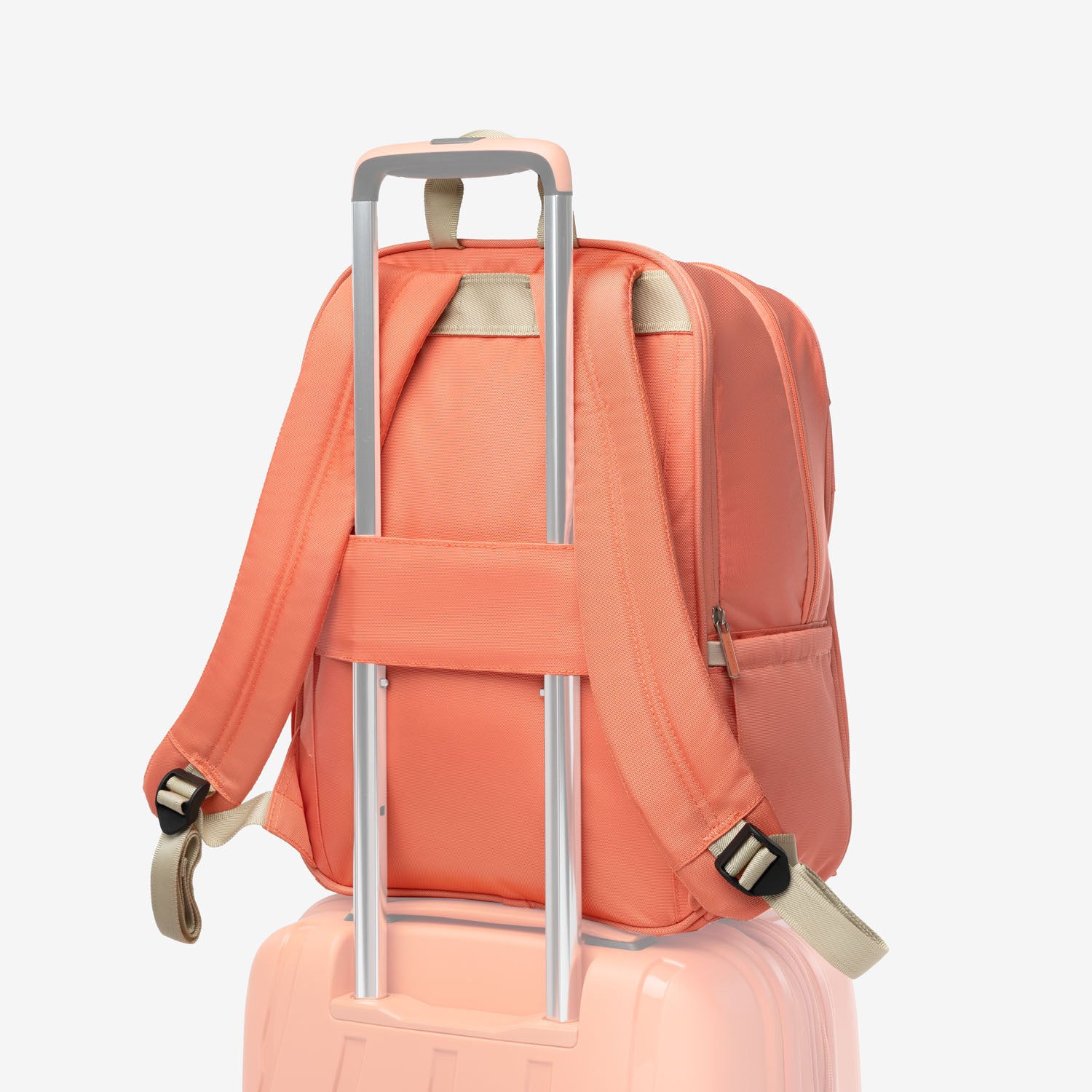 Orange pink backpack best sale