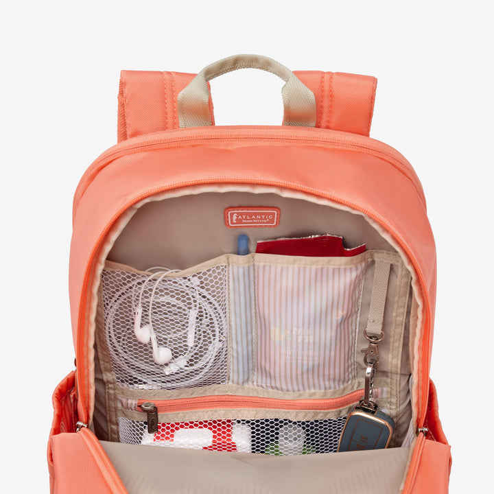 Daytrip Backpack - Coral Orange | Eco-Friendly Travel Daybag