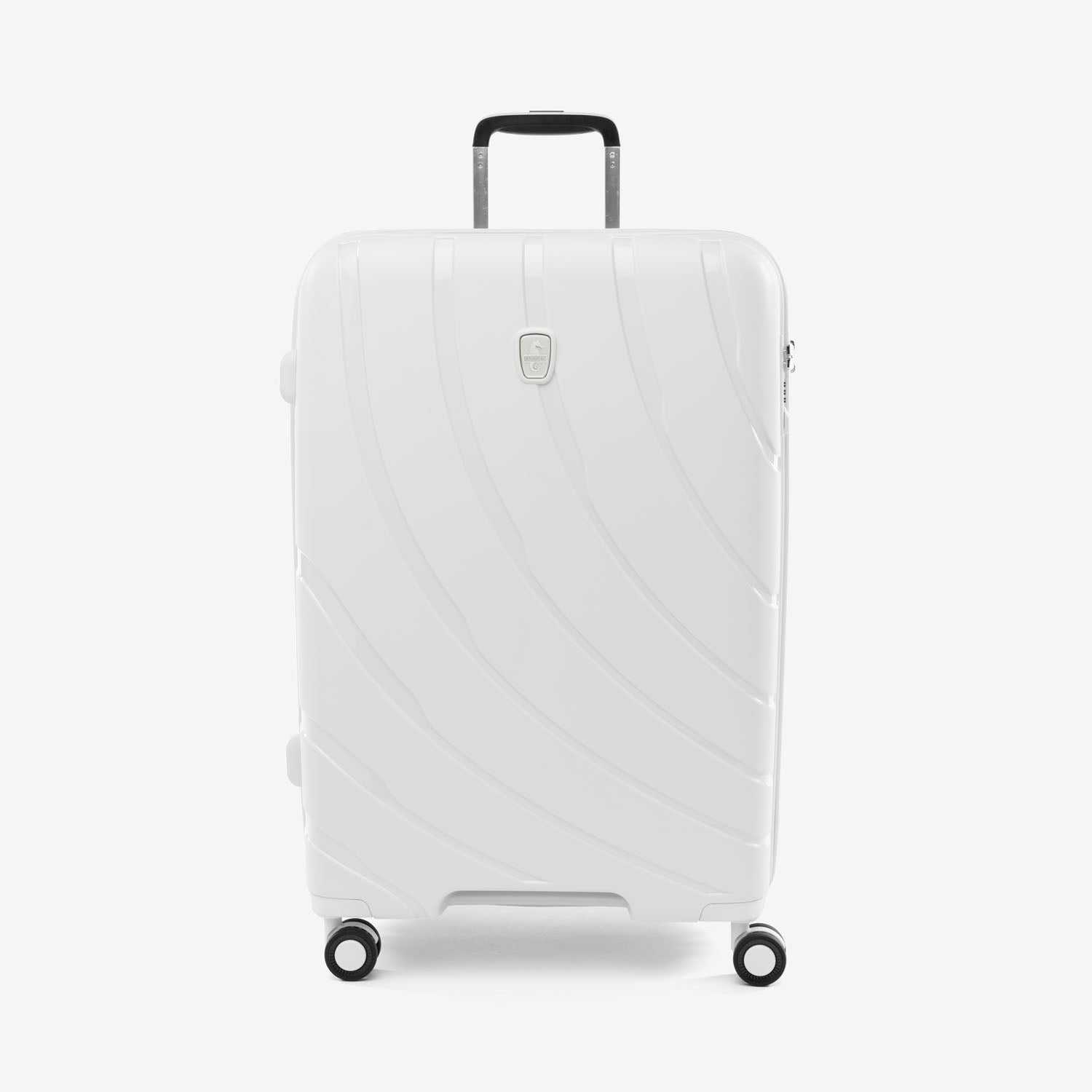 Convertible Medium to Large Checked Expandable Hardside Spinner - Shell White